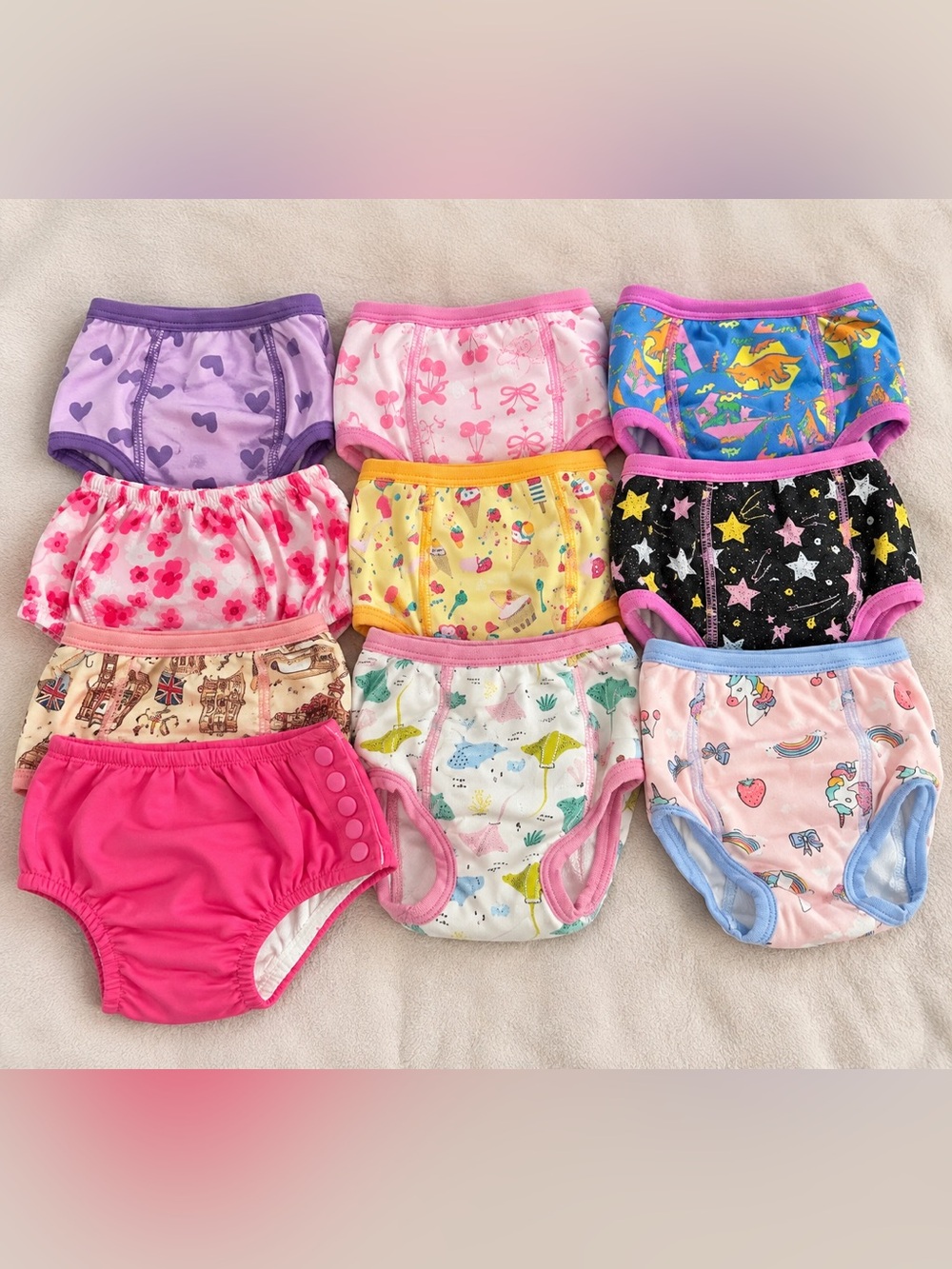 Girls Baby/Toddler Underwear & Bloomers Bundle – Cute Prints 3T